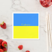 Ukraine Flaggenblau-Gelber Thunder_Cove Serviette (Beispiel)