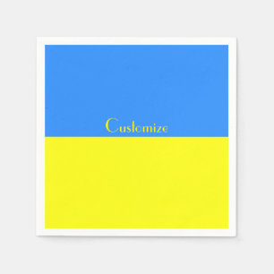 Ukraine Flaggenblau-Gelber Thunder_Cove Serviette