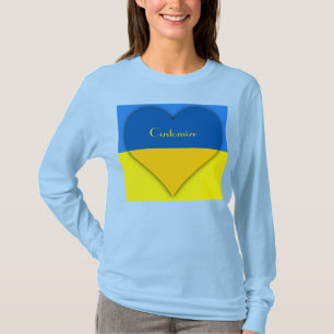 Ukraine Flaggenblau-Gelber Thunder_Cove T-Shirt