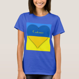 Ukraine Flaggenblau-Gelber Thunder_Cove T-Shirt