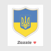 Ukraine Flaggenemblem Patriotic Travel Aufkleber (Blatt)