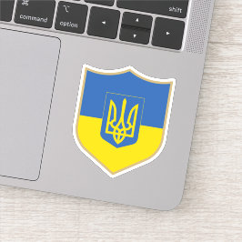 Ukraine Flaggenemblem Patriotic Travel Aufkleber