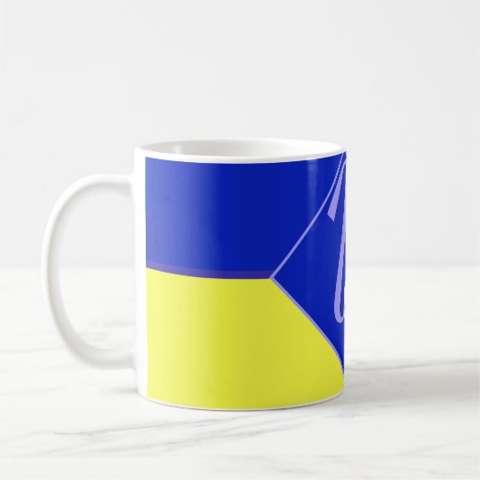 Ukraine Flaggenfarben Kaffeetasse (Links)