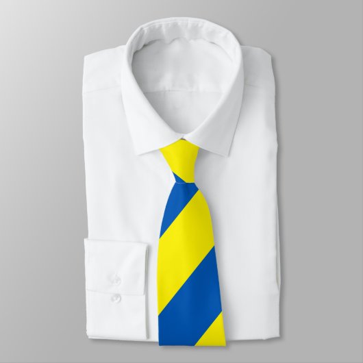 Ukraine Flaggenfarben modern Krawatte (Gebunden)