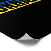 Ukraine-Flaggenfarben #ukraine Poster (Ecke)