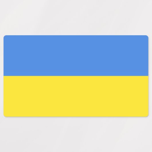 Ukraine - Flaggenfreiheit Etiketten (Design 2)