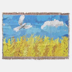 Ukraine Flaggenlandschaft Decke