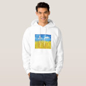 Ukraine Flaggenlandschaft Hoodie (Vorne ganz)