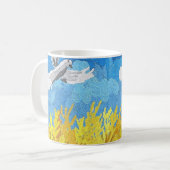 Ukraine Flaggenlandschaft Kaffeetasse (Vorderseite Links)