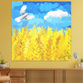 Ukraine Flaggenlandschaft Leinwanddruck (Insitu (Wohnzimmer))