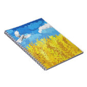 Ukraine Flaggenlandschaft Notizblock (Rechte Seite)