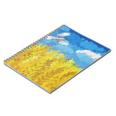 Ukraine Flaggenlandschaft Notizblock (Linke Seite)