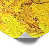 Ukraine Flaggenlandschaft Poster (Ecke)