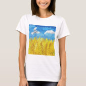 Ukraine Flaggenlandschaft T-Shirt (Vorderseite)