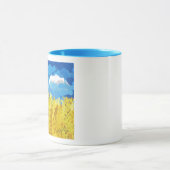 Ukraine Flaggenlandschaft Tasse (Zentrum)