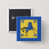 Ukraine Folkkunst Button (Vorne & Hinten)