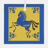 Ukraine Folkkunst Ornament Aus Glas (Rückseite)