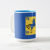 Ukraine Folkkunst Zweifarbige Tasse (Vorderseite Links)