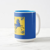 Ukraine Folkkunst Zweifarbige Tasse (VorderseiteRechts)