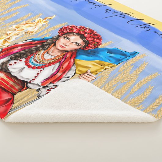 Ukraine Frauen unterstützen Drawstring Bag Noteboo Sherpadecke (3/4)