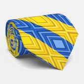 Ukraine - Freiheit des Friedens - ukrainische Flag Krawatte (Gerollt)