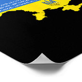 Ukraine Freiheit Poster (Ecke)