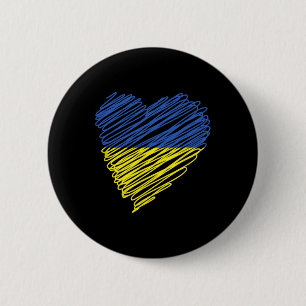 Ukraine Frieden Herz Einheit Bewusstsein Ermächtig Button