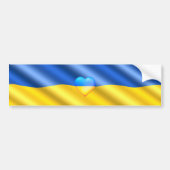 Ukraine - Frieden - ukrainische Flagge - Freiheit Autoaufkleber (Vorne)