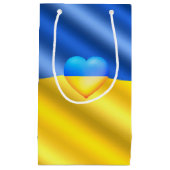 Ukraine - Frieden - ukrainische Flagge - Freiheit Kleine Geschenktüte (Vorderseite)
