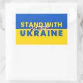 Ukraine - Frieden - ukrainische Flagge - Freiheit Rechteckiger Aufkleber (Tasche)