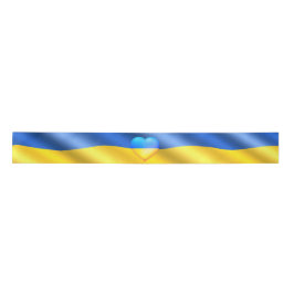 Ukraine - Frieden - ukrainische Flagge - Freiheit Satinband