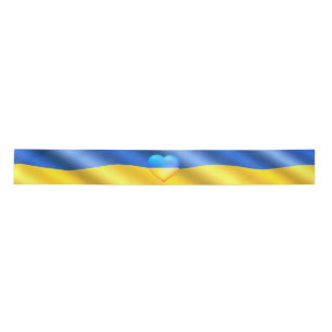 Ukraine - Frieden - ukrainische Flagge - Freiheit Satinband