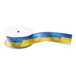 Ukraine - Frieden - ukrainische Flagge - Freiheit  Satinband