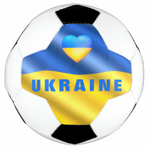 Ukraine - Frieden - ukrainische Flagge - Unterstü Fußball