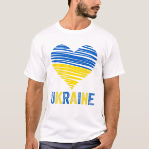 Ukraine Friedensabkommen T-Shirt ukrainische Flagg