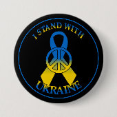 Ukraine-Friedensband Button (Vorderseite)
