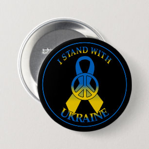 Ukraine-Friedensband Button