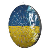 Ukraine Friedenssoldat im Krieg Dartscheibe (Vorderseite rechts)
