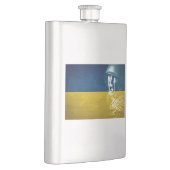 Ukraine Friedenssoldat im Krieg Flachmann (Rechts)