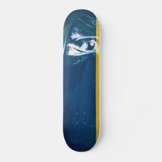 Ukraine Friedenssoldat im Krieg Skateboard (Vorderseite)