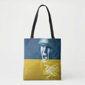Ukraine Friedenssoldat im Krieg Tasche (Vorderseite)