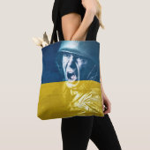 Ukraine Friedenssoldat im Krieg Tasche (Von Nahem)