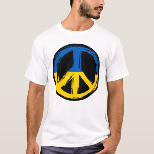 Ukraine-Friedenssymbol T-Shirt