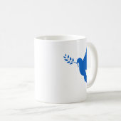 Ukraine Friedenstaube Kaffeetasse (VorderseiteRechts)