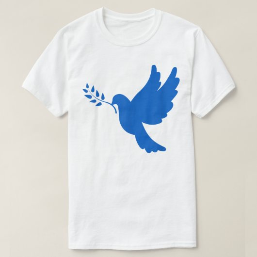 Ukraine Friedenstaube T-Shirt (Design vorne)