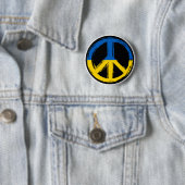 Ukraine - Friedenszeichen für Ukraine Button (Beispiel)