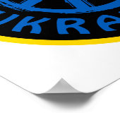 Ukraine - Friedenszeichen für Ukraine Poster (Ecke)