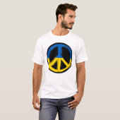 Ukraine - Friedenszeichen für Ukraine T-Shirt (Vorne ganz)