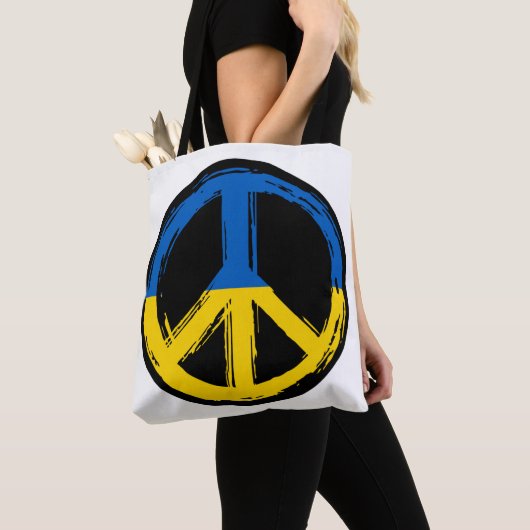 Ukraine - Friedenszeichen für Ukraine Tasche (Von Nahem)