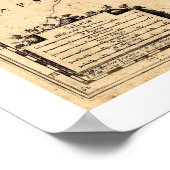 Ukraine Frühkarte 1648 Poster (Ecke)